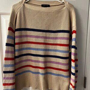 Ann Taylor Striped Coastal Sweater